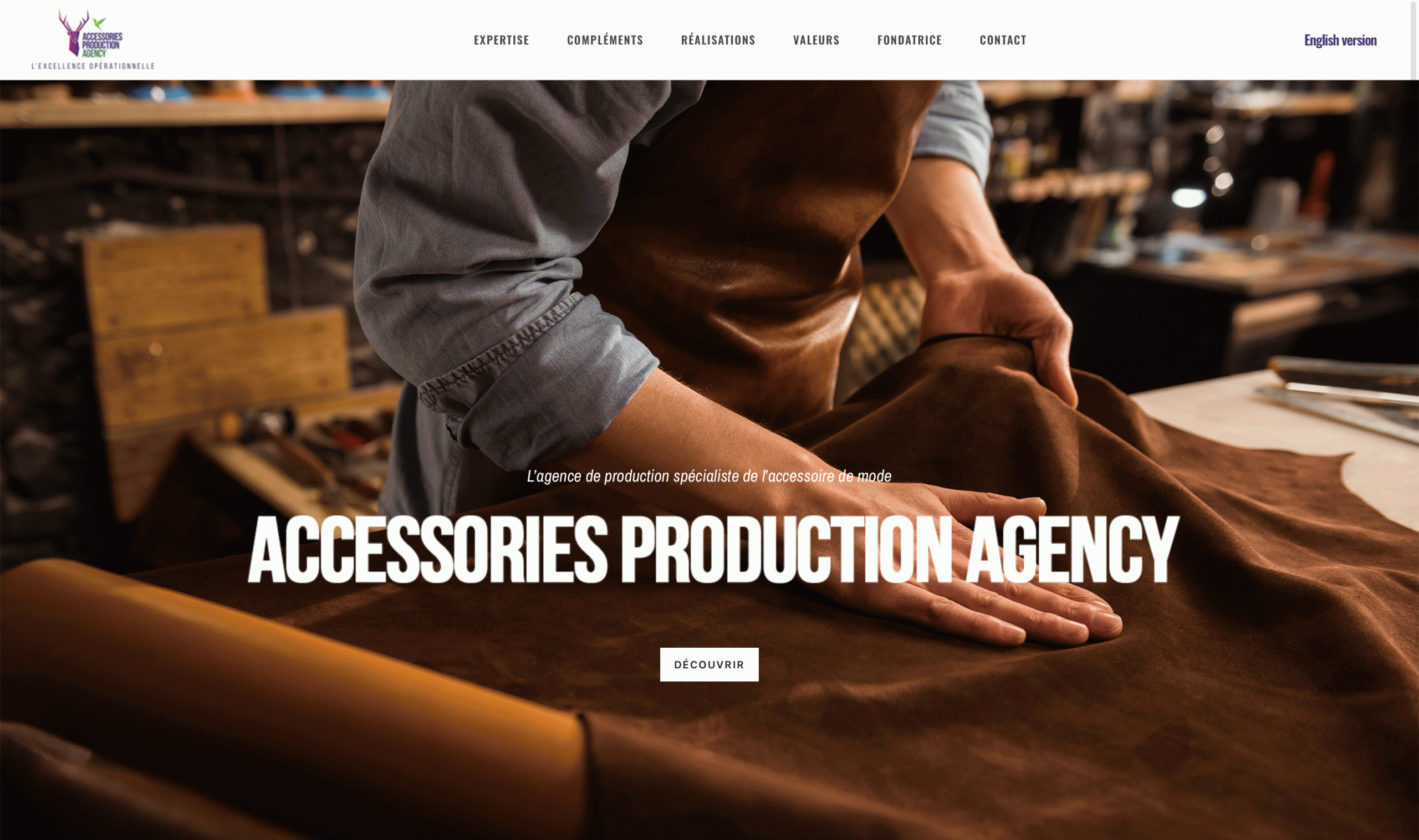 Ancien site internet d’Accessories Production Agency