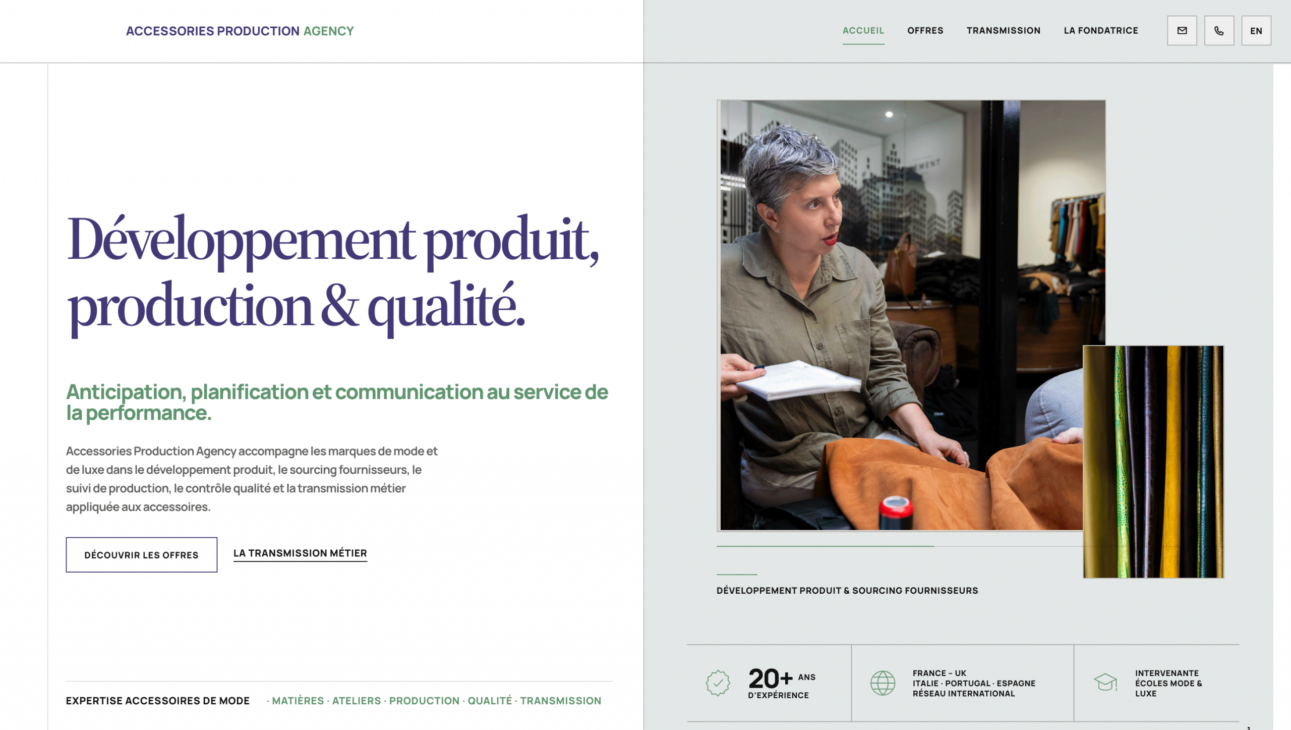Nouveau site internet d’Accessories Production Agency